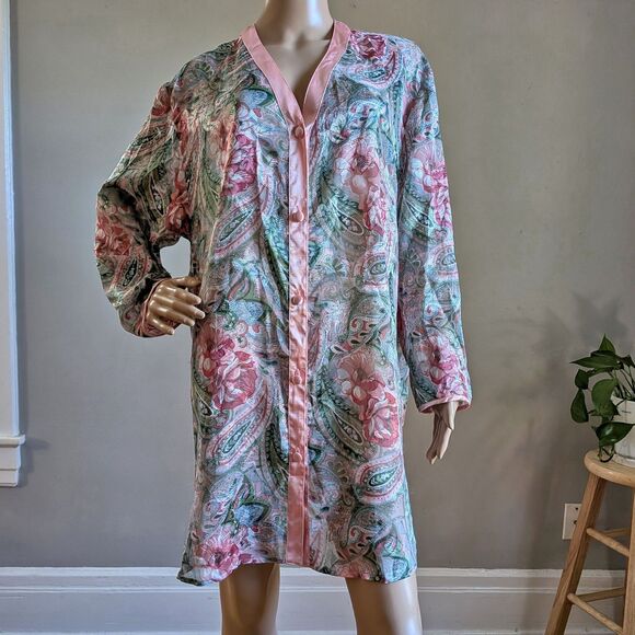 Vintage 90s Victoria's Secret Nightgown Gold Label Coquette Lingerie Size M/L - Picture 3 of 11